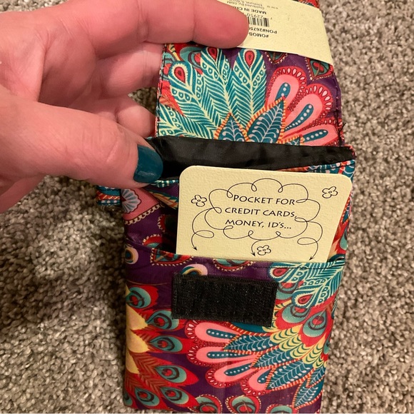 🆕NWT Olivia Moss Peacock Parade Collection Cell Phone Caddy, one size - Picture 3 of 4